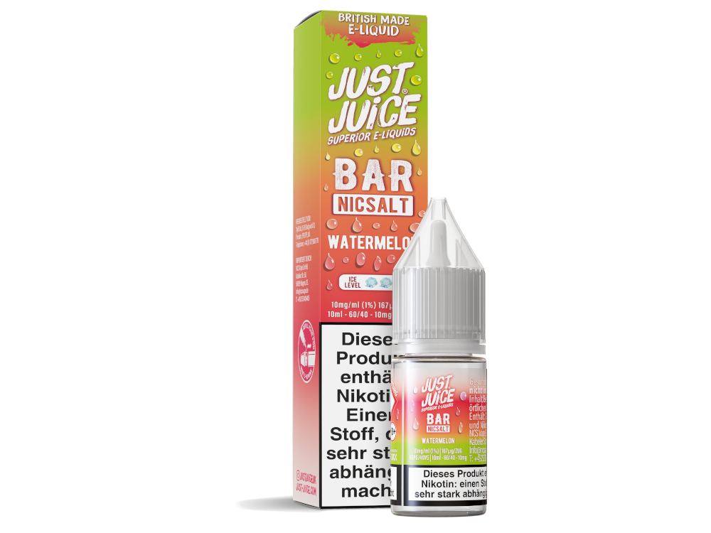 Just Juice - Bar - Nikotinsalz Liquid - Watermelon - 10 mg/ml