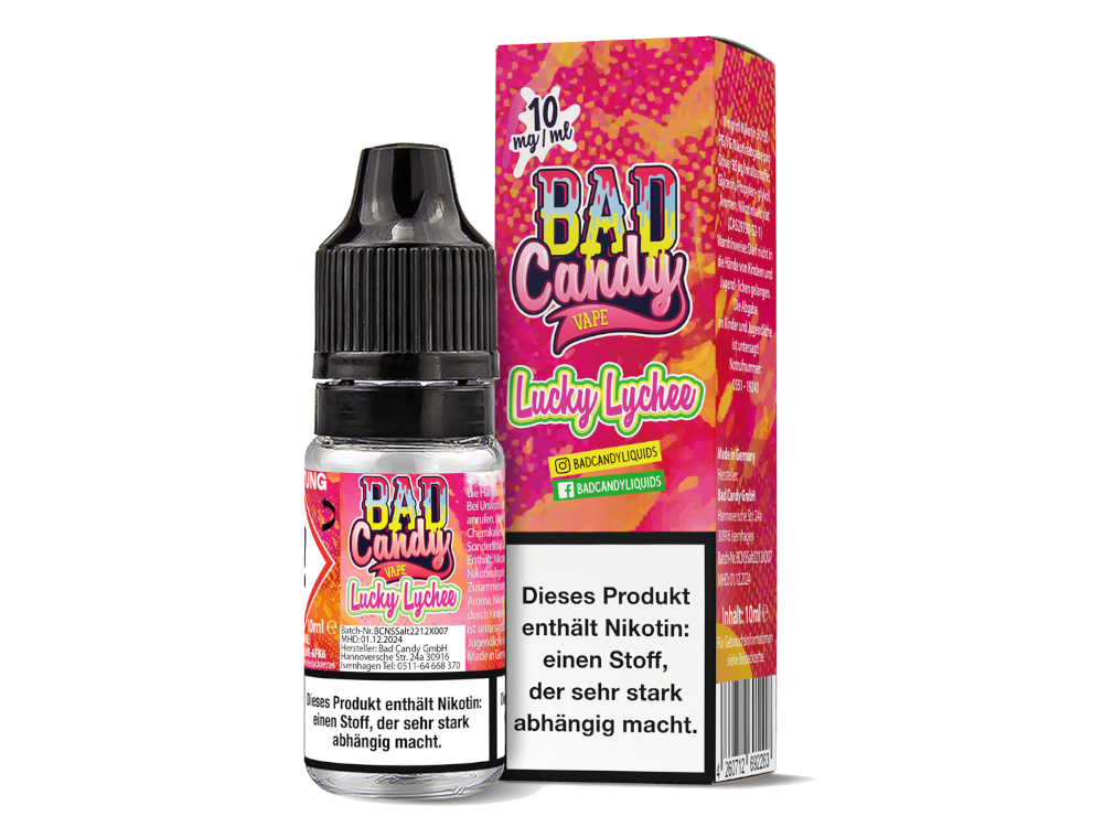 Bad Candy Liquids - Lucky Lychee - Nikotinsalz Liquid - 10 mg/ml