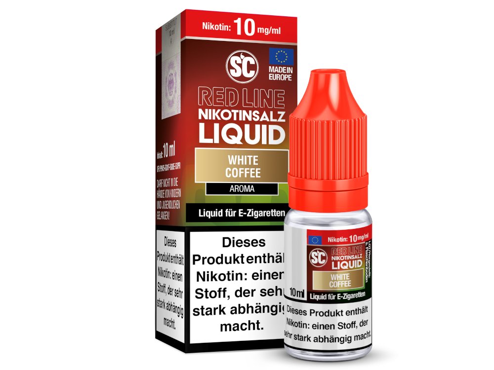 SC - Red Line - White Coffee - Nikotinsalz Liquid - 10 mg/ml