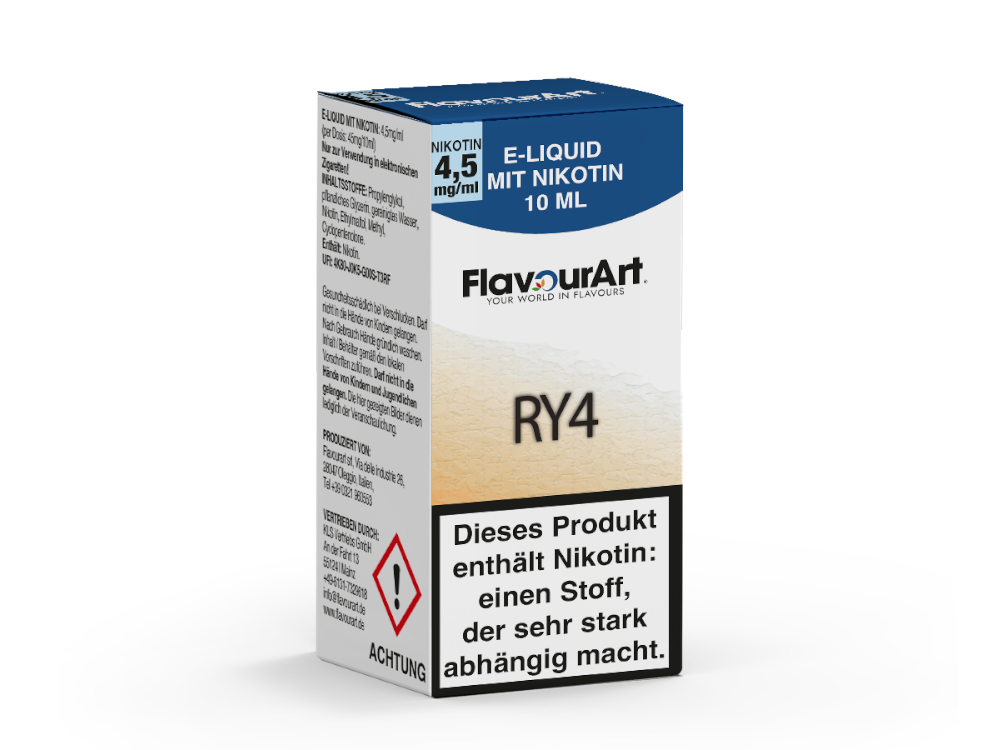 FlavourArt - E-Zigaretten Liquid - RY4 - 4,5 mg/ml