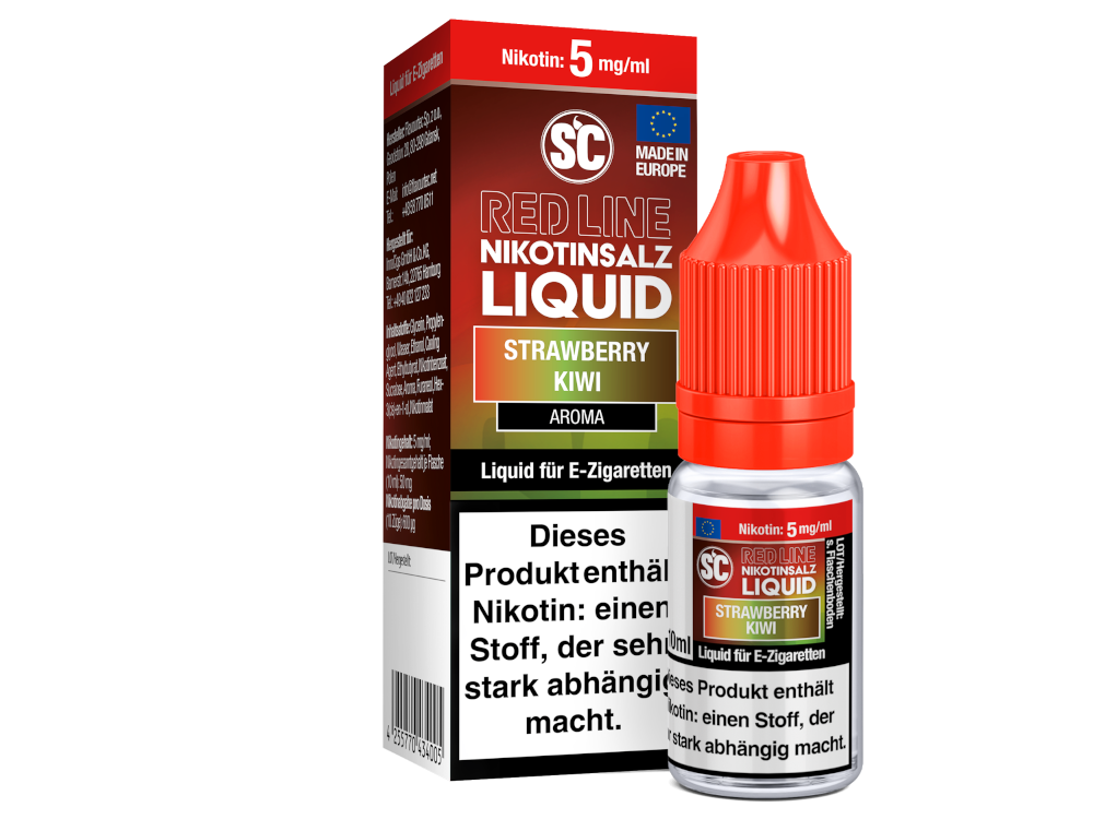SC - Red Line - Strawberry Kiwi - Nikotinsalz Liquid - 5 mg/ml