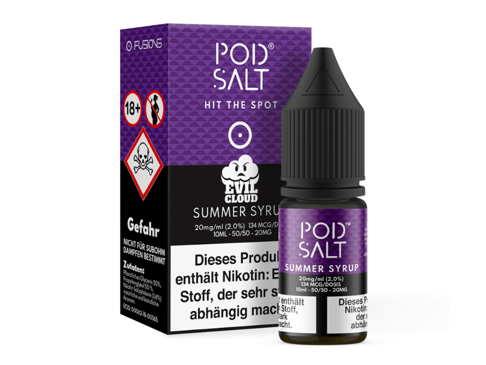 Pod Salt Fusion - Summer Syrup - Nikotinsalz Liquid - 20 mg/ml