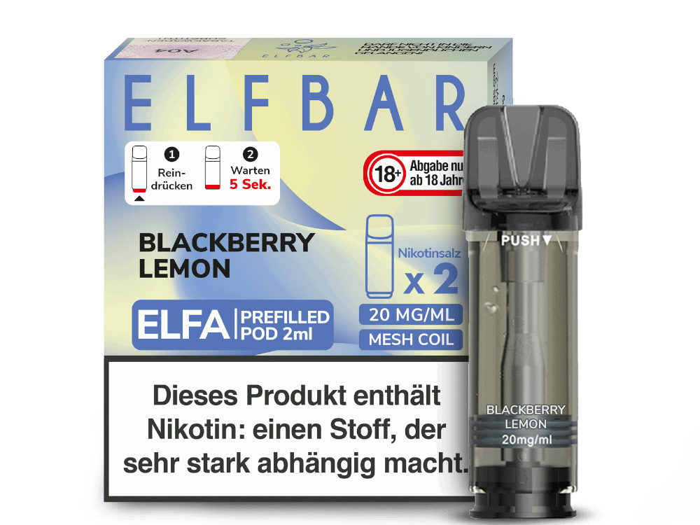 Elfbar Elfa Pod 20 mg/ml - Prefilled - Blackberry Lemon