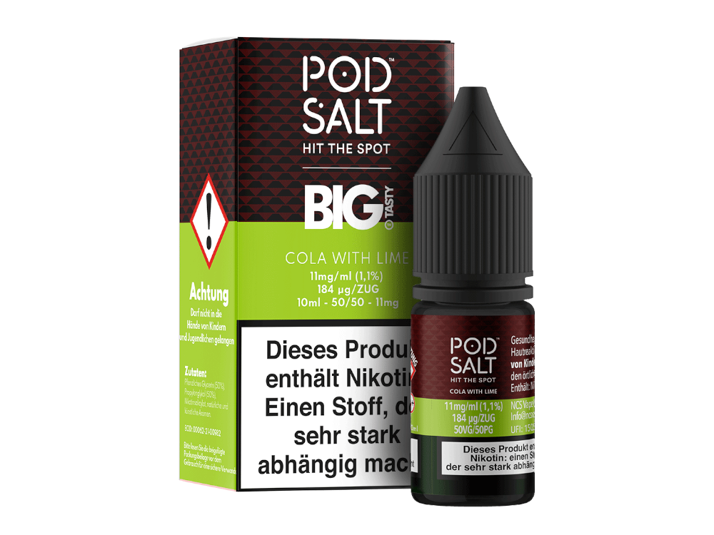 Pod Salt Fusion - Cola with Lime - Nikotinsalz Liquid - 11 mg/ml