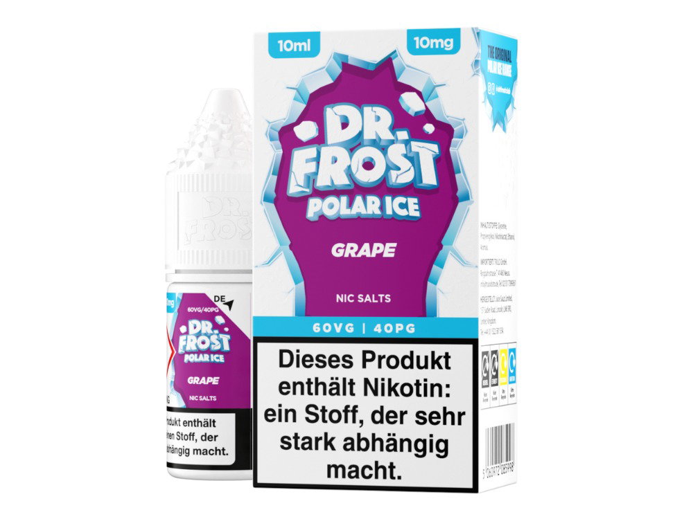 Dr. Frost - Ice Cold - Nikotinsalz Liquid - Grape - 10 mg/ml