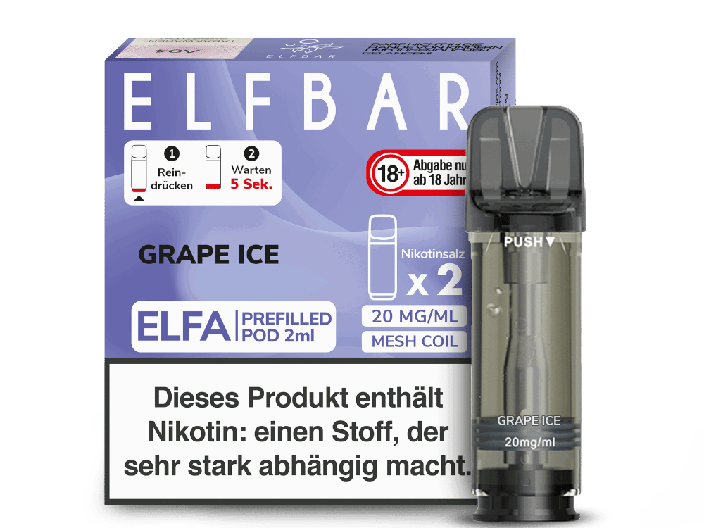 Elfbar Elfa Pod 20 mg/ml - Prefilled - Grape Ice