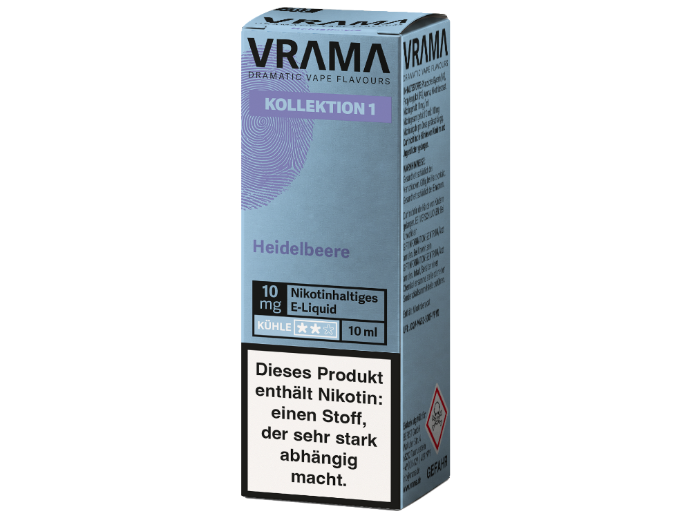 VRAMA - Kollektion 1 - Nikotinsalz Liquid - Heidelbeere