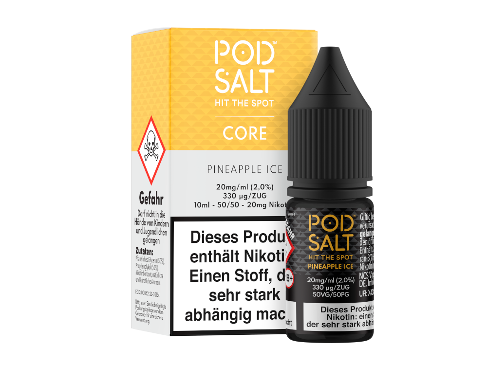 Pod Salt Core - Nikotinsalz Liquid - Pineapple Ice - 20 mg/ml