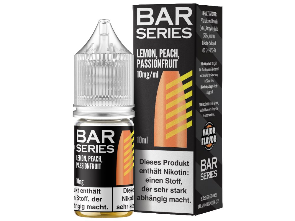 Bar Series - Nikotinsalz Liquid - Lemon Peach Passionfruit - 20 mg/ml