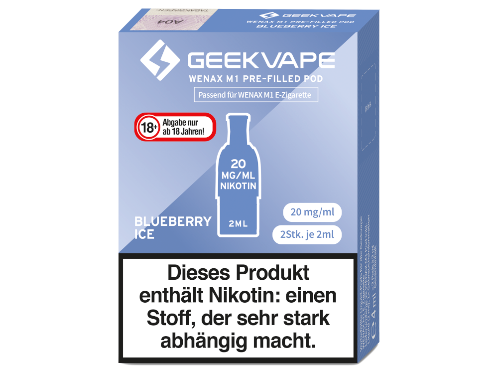 GeekVape - Wenax M1 Pod (2 Stück pro Packung) - Prefilled