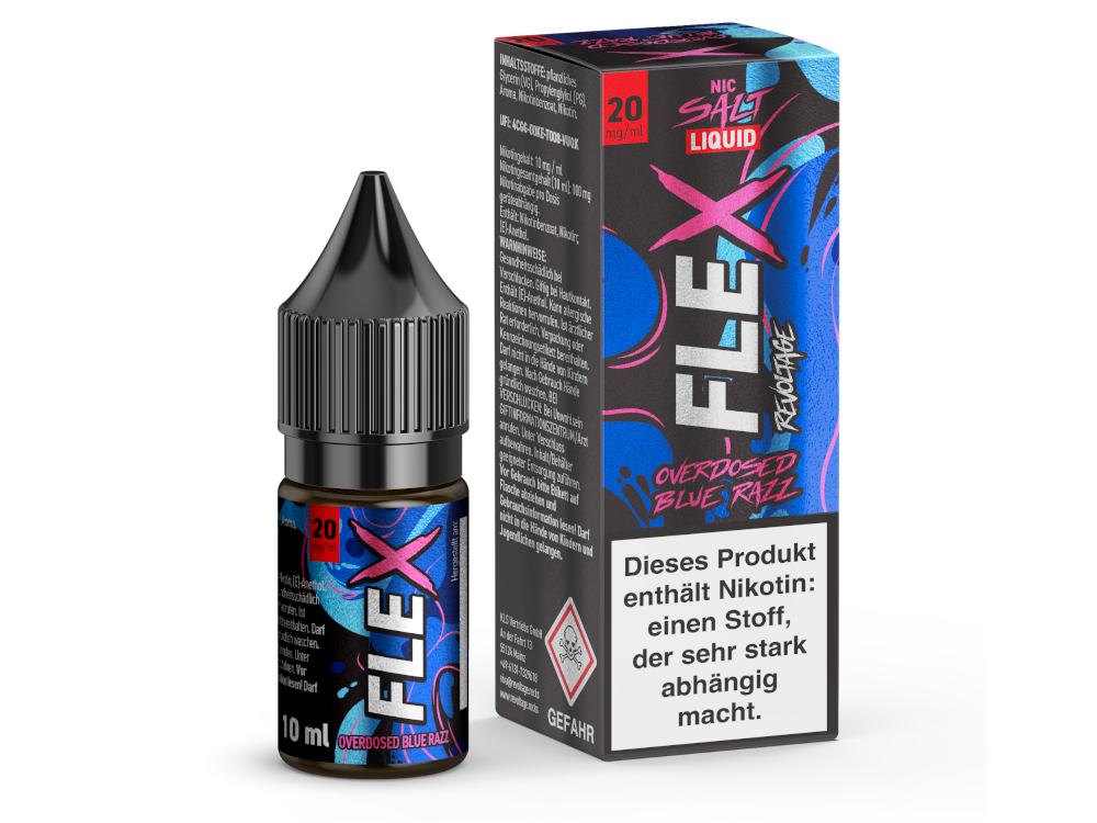 Revoltage - FLEX Nikotinsalz Liquid - Blue Razz - 20 mg/ml