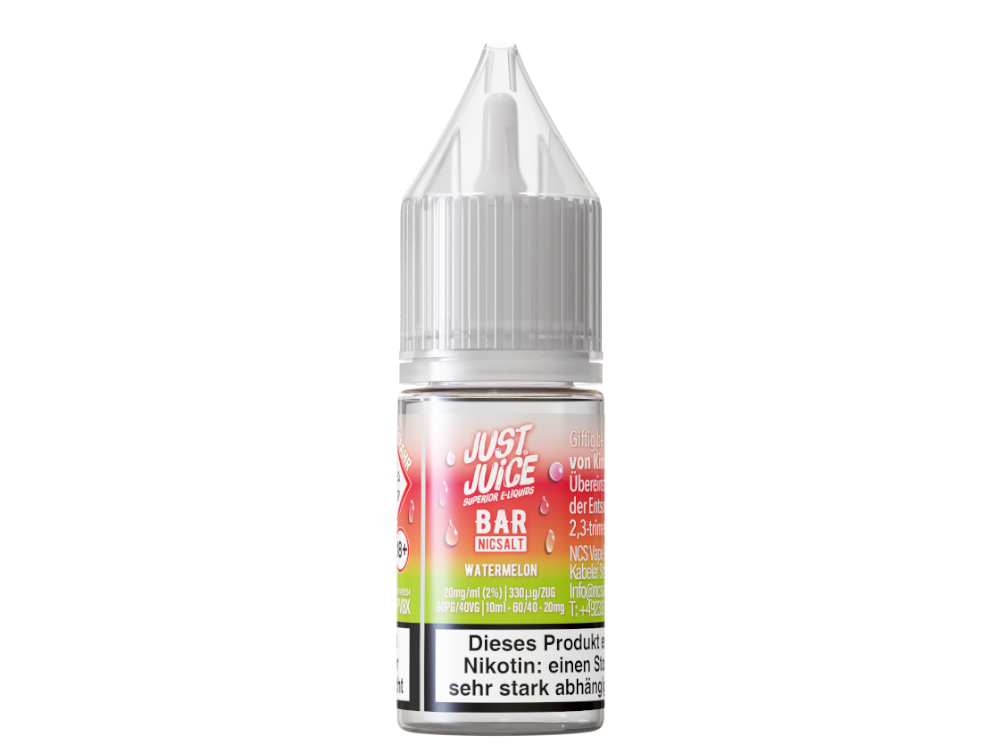 Just Juice - Bar - Nikotinsalz Liquid - Watermelon - 20 mg/ml