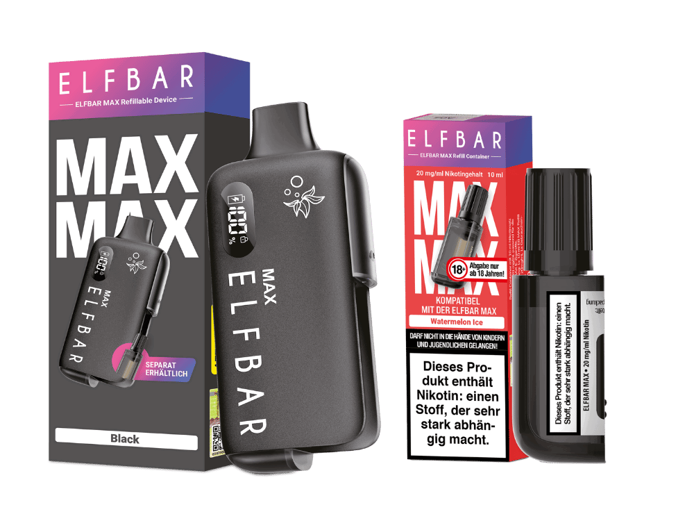 Elfbar Max Set inkl. Liquid Pod - black - Watermelon Ice