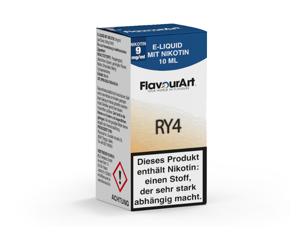 FlavourArt - E-Zigaretten Liquid - RY4 - 9 mg/ml