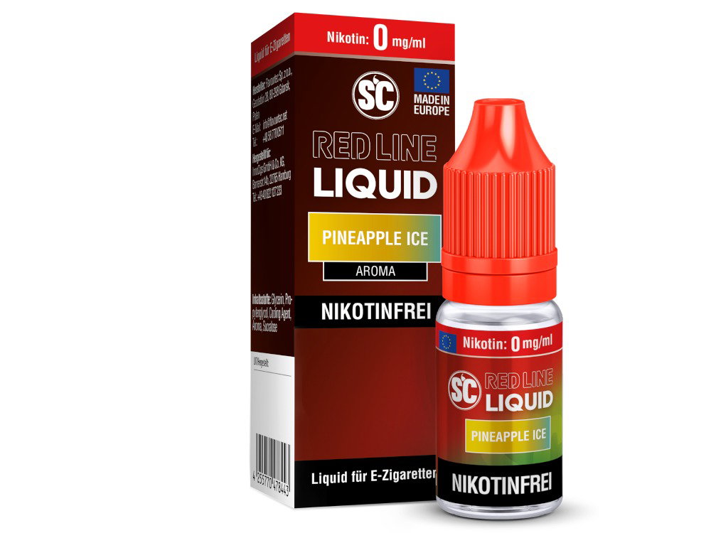 SC - Red Line - Pineapple Ice - Nikotinsalz Liquid - 0 mg/ml