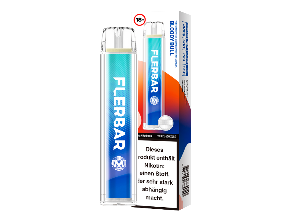 Flerbar - M Einweg E-Zigarette - Prefilled - Bloody Bull - 20 mg/ml