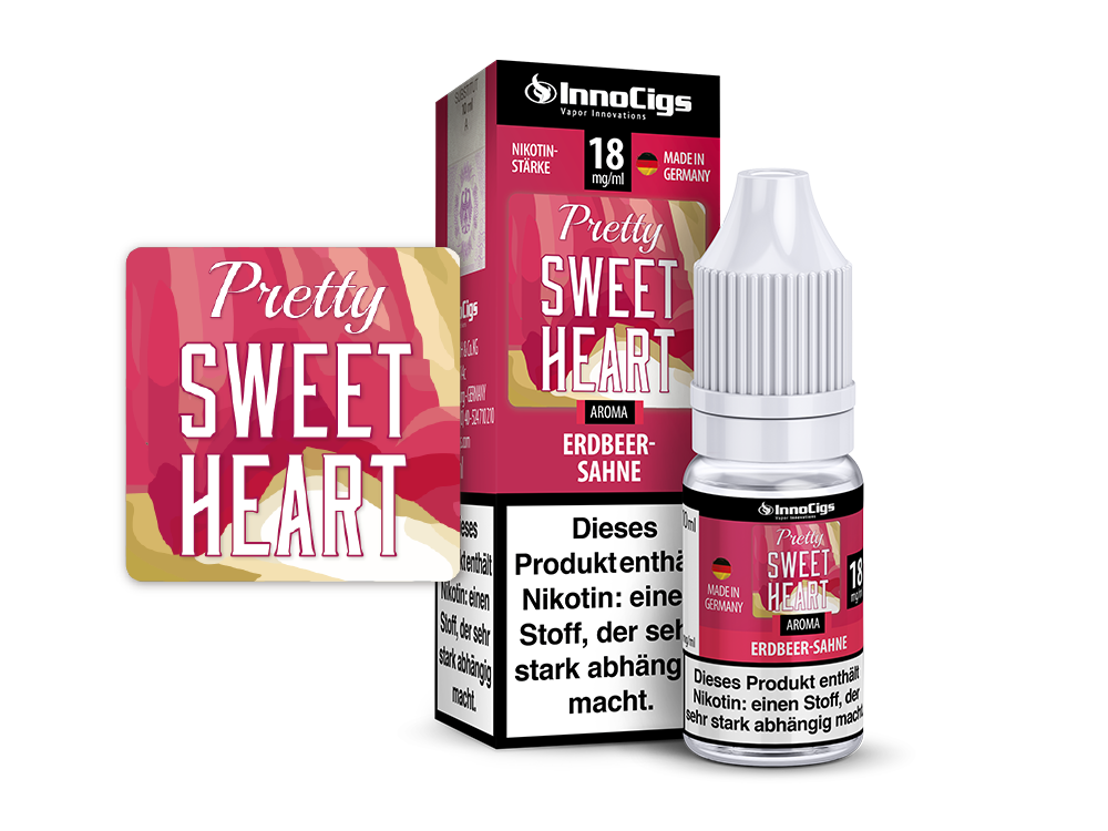 Pretty Sweetheart Sahne-Erdbeer Aroma - Liquid für E-Zigaretten - 9 mg/ml