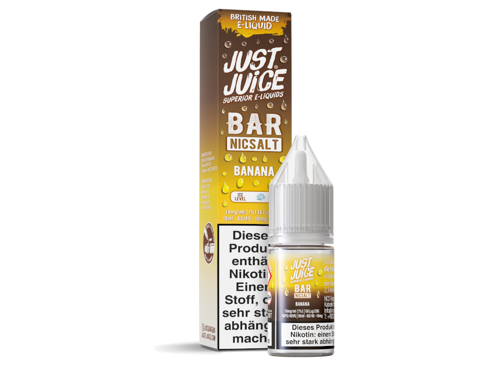 Just Juice - Bar - Nikotinsalz Liquid - Banana - 10 mg/ml
