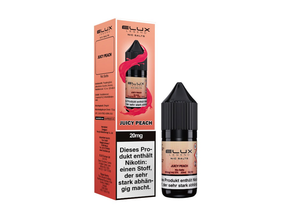 Elux - Nikotinsalz Liquid - Juicy Peach - 20 mg/ml