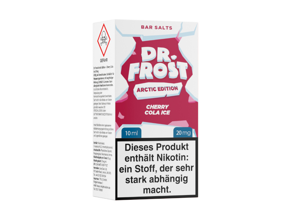 Dr. Frost - Arctic Edition - Nikotinsalz Liquid - Cherry Cola Ice - 20 mg/ml