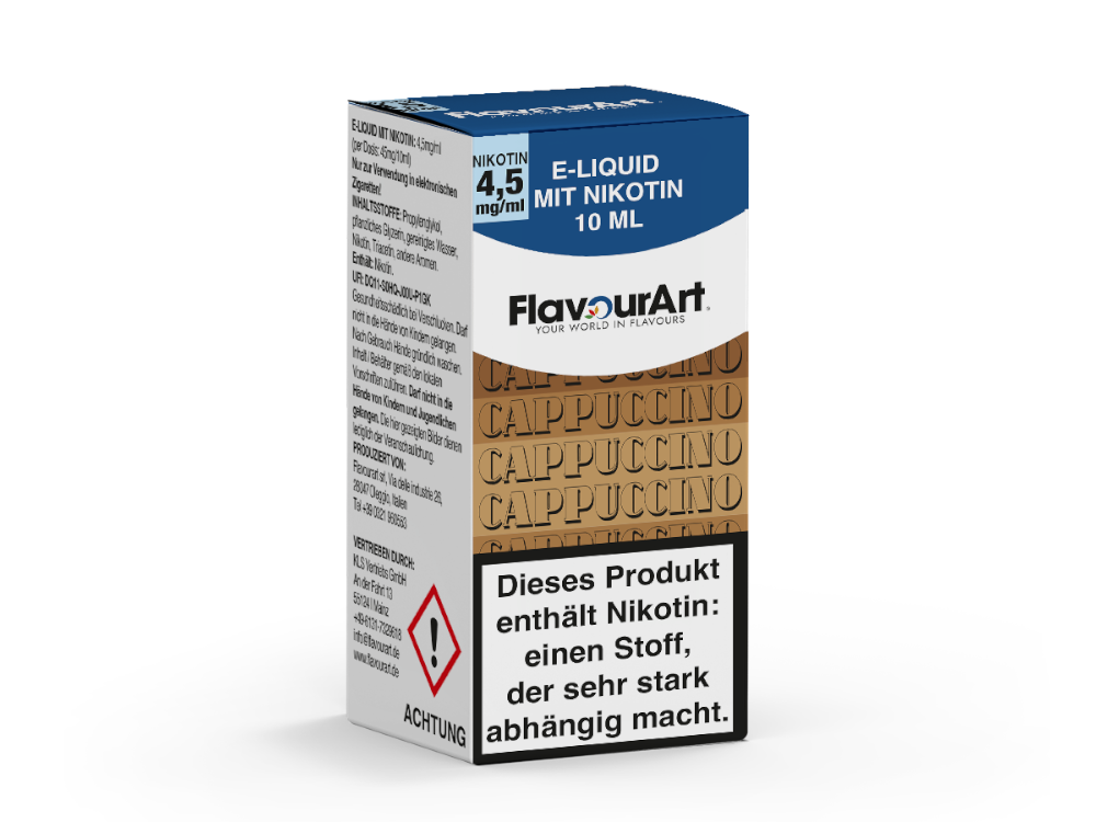 FlavourArt - E-Zigaretten Liquid - Cappuccino - 4,5 mg/ml