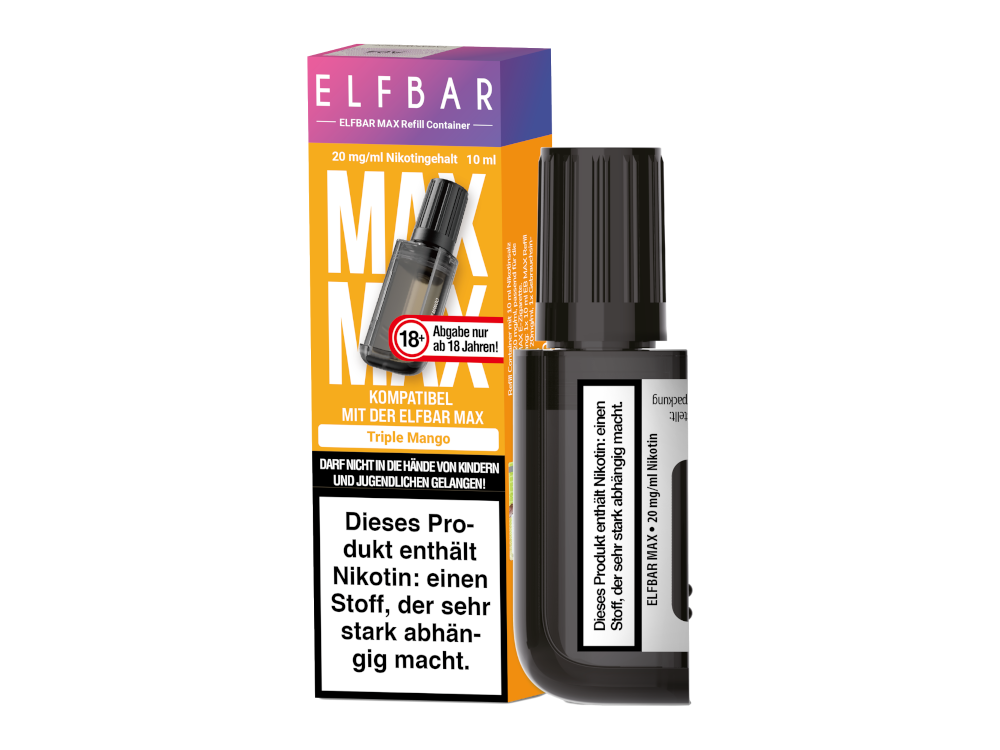 Elfbar - Max Refill Container - Prefilled - Triple Mango - 20 mg/ml
