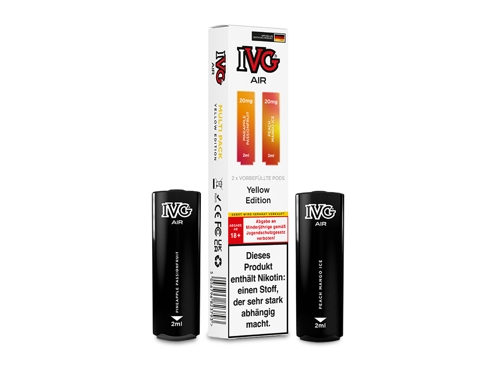 IVG AIR Pod Multi Flavour Edition - Prefilled - Yellow Edition - 20 mg/ml