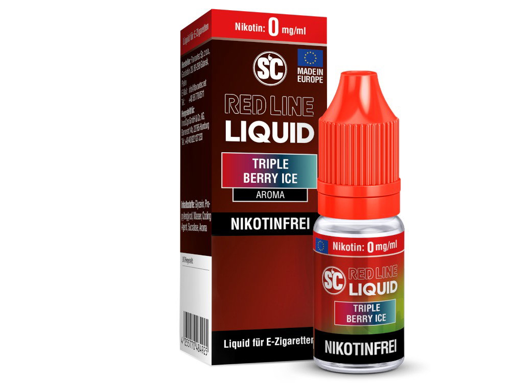 SC - Red Line - Triple Berry Ice - Nikotinsalz Liquid - 0 mg/ml