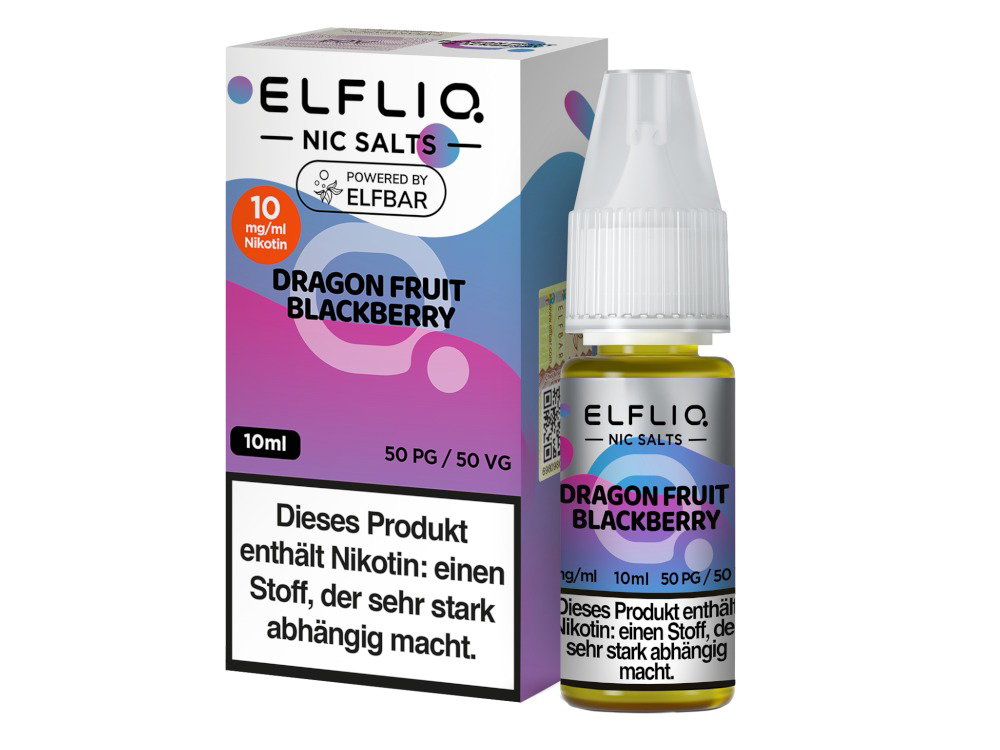 ELFLIQ - Dragon Fruit Blackberry - Nikotinsalz Liquid - 10 mg/ml