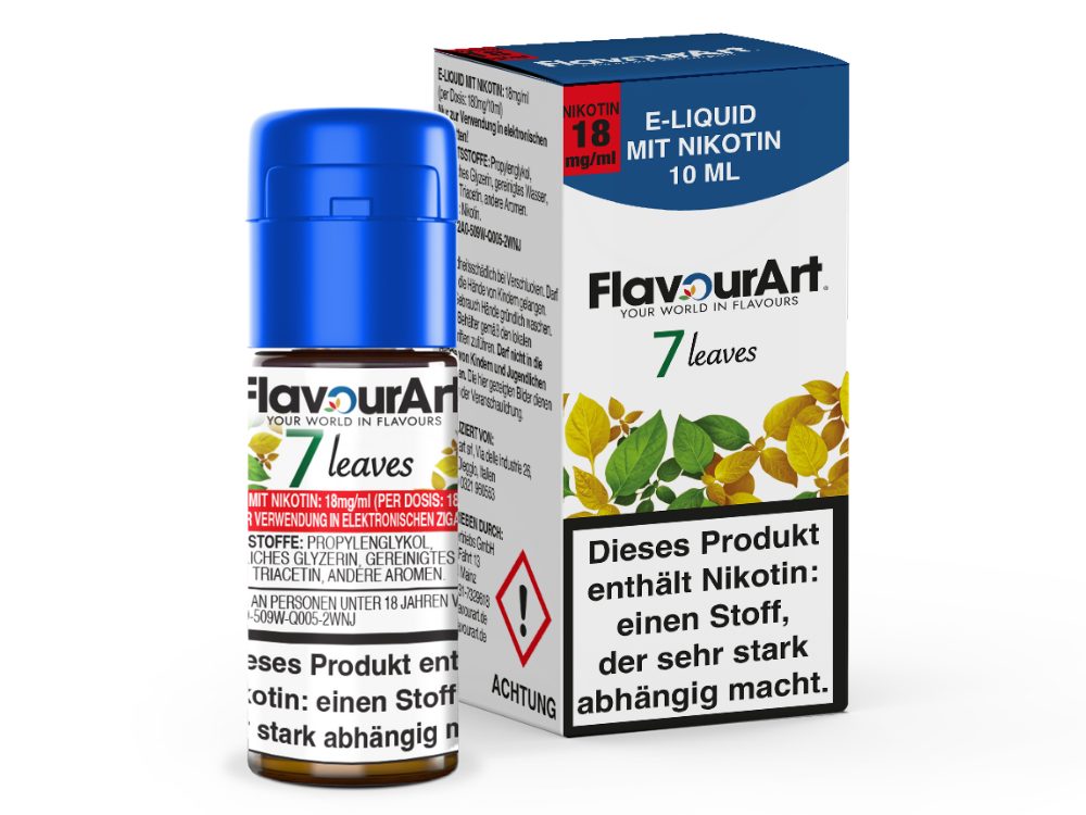 FlavourArt - E-Zigaretten Liquid - 7 Leaves - 18 mg/ml