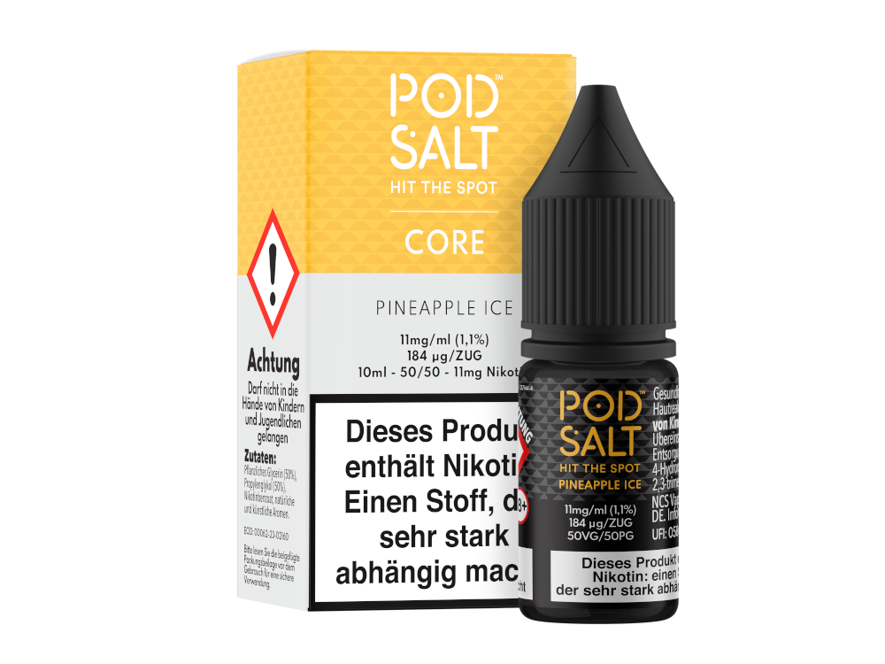 Pod Salt Core - Nikotinsalz Liquid - Pineapple Ice - 11 mg/ml