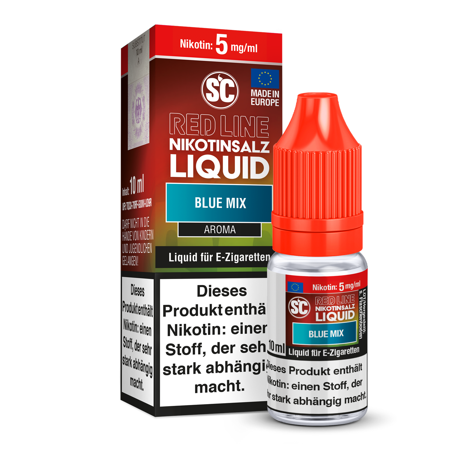 SC - Red Line - Blue Mix - Nikotinsalz Liquid - 5 mg/ml