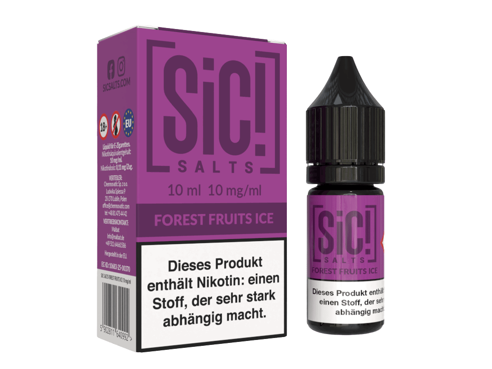 SiC! Salts - Forest Fruits Ice - Nikotinsalz Liquid 10 mg/ml