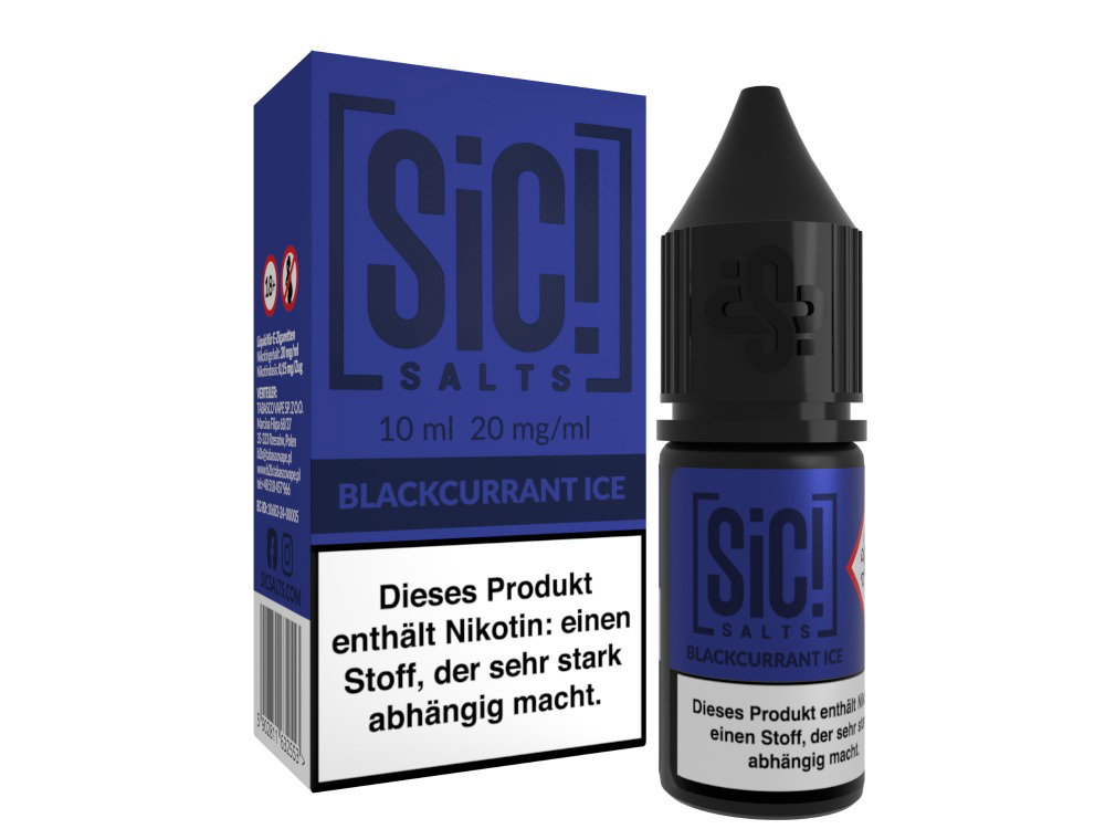 SiC! Salts - Nikotinsalz Liquid - Blackcurrant Ice - 20 mg/ml