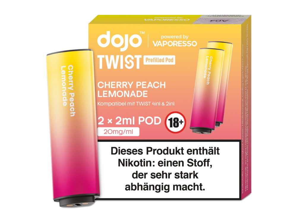 Vaporesso - Dojo - Twist Pod 20 mg/ml - Prefilled - Cherry Peach Lemonade