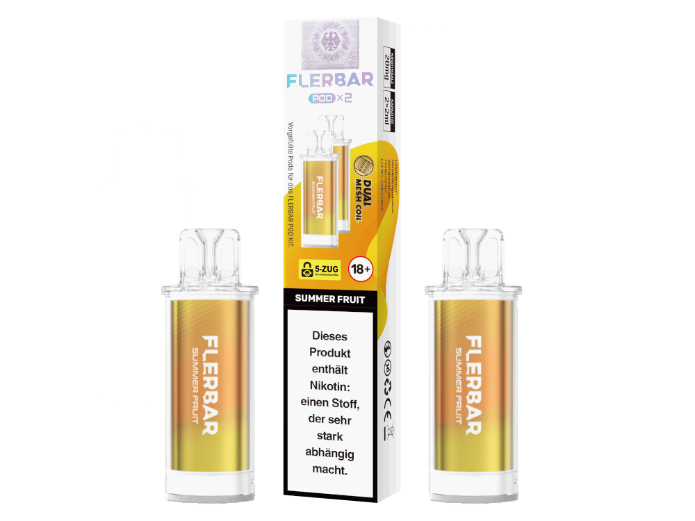 Flerbar - POD Summer Fruit 20 mg/ml (2 Stück pro Packung) 10er Packung