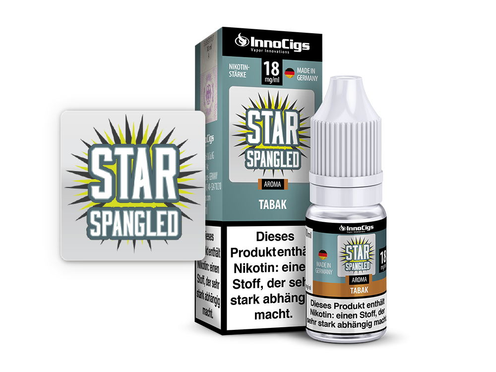 Star Spangled Tabak Aroma - Liquid für E-Zigaretten - 0 mg/ml