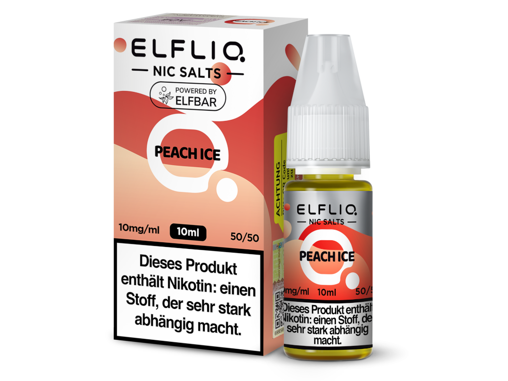 ELFLIQ - Peach Ice - Nikotinsalz Liquid 10 mg/ml