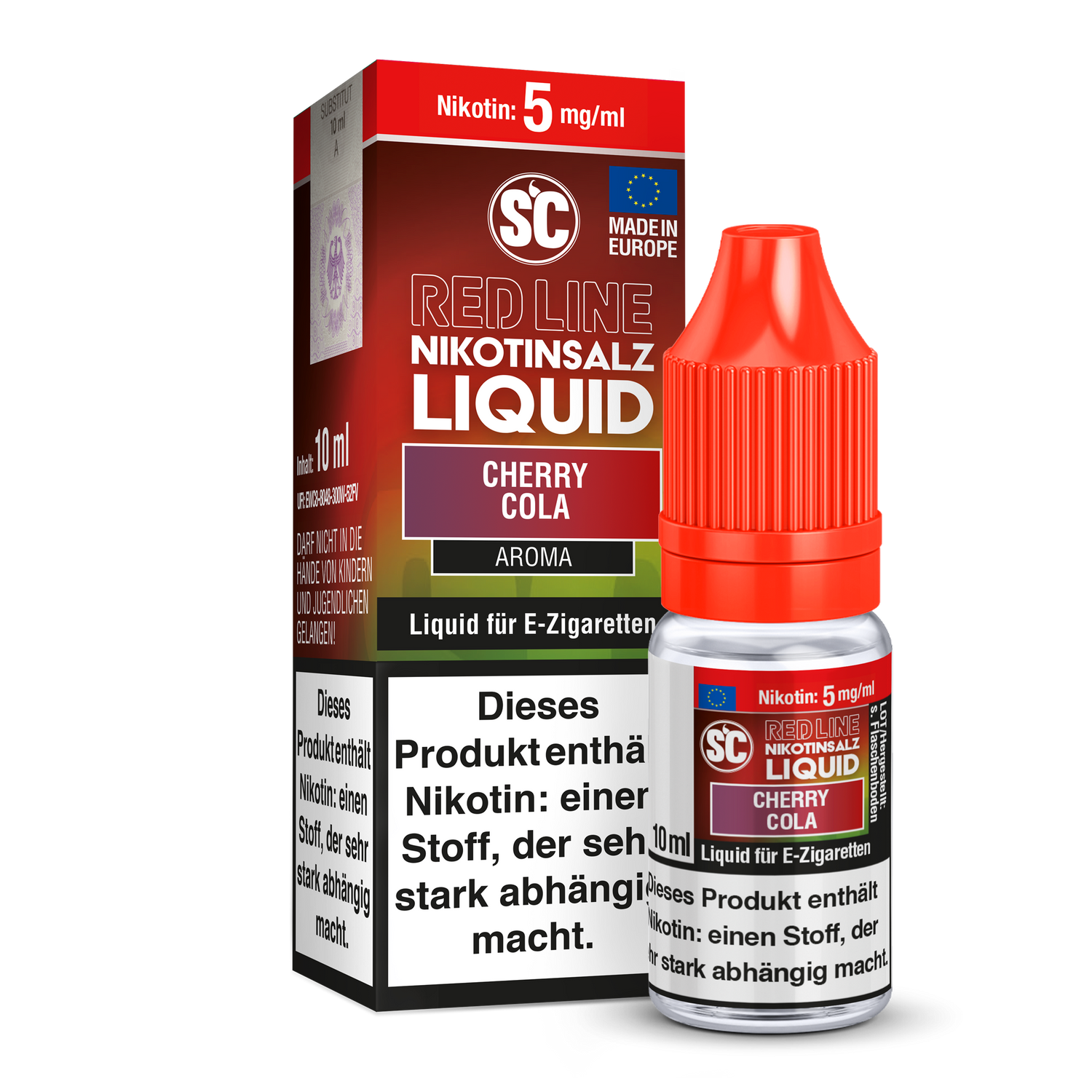 SC - Red Line - Cherry Cola - Nikotinsalz Liquid - 5 mg/ml