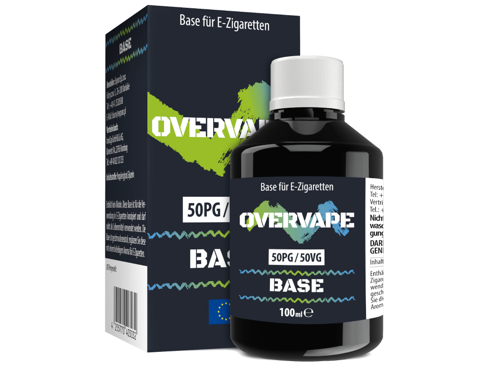 Overvape - 100 ml Basis 0 mg/ml - 50PG / 50VG