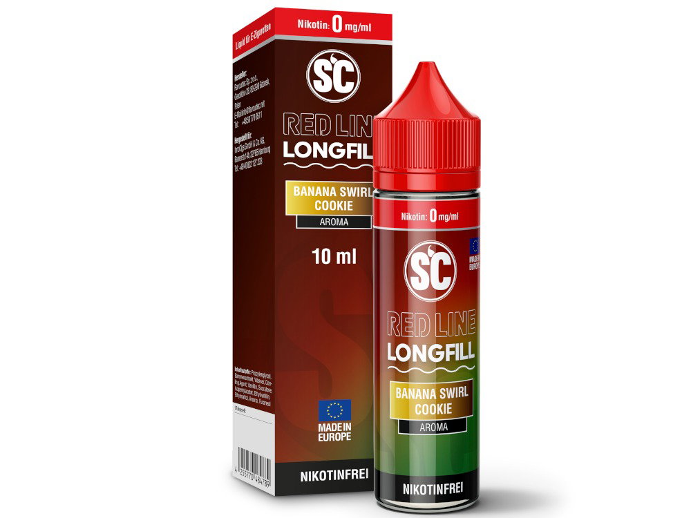 SC - Red Line Longfills 10 ml - Banana Swirl Cookie