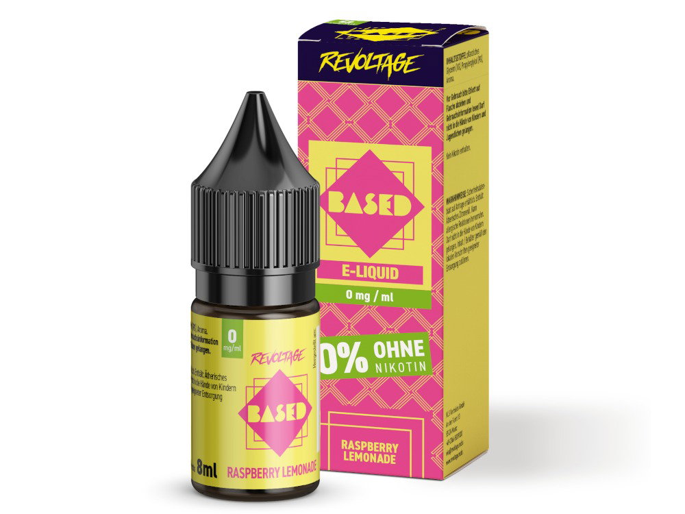 Revoltage - BASED - Hybrid Nikotinsalz Liquid - Raspberry Lemonade - 0 mg/ml