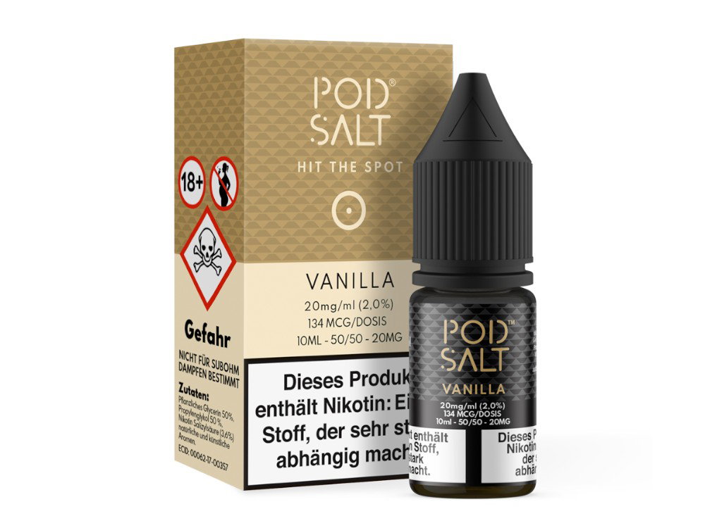 Pod Salt - Vanilla - Nikotinsalz Liquid - 20 mg/ml