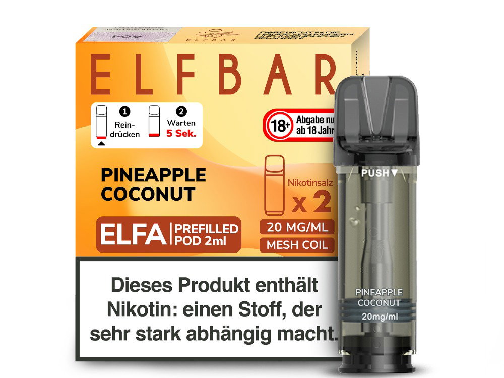 Elfbar Elfa Pod 20 mg/ml - Prefilled - Pineapple Coconut