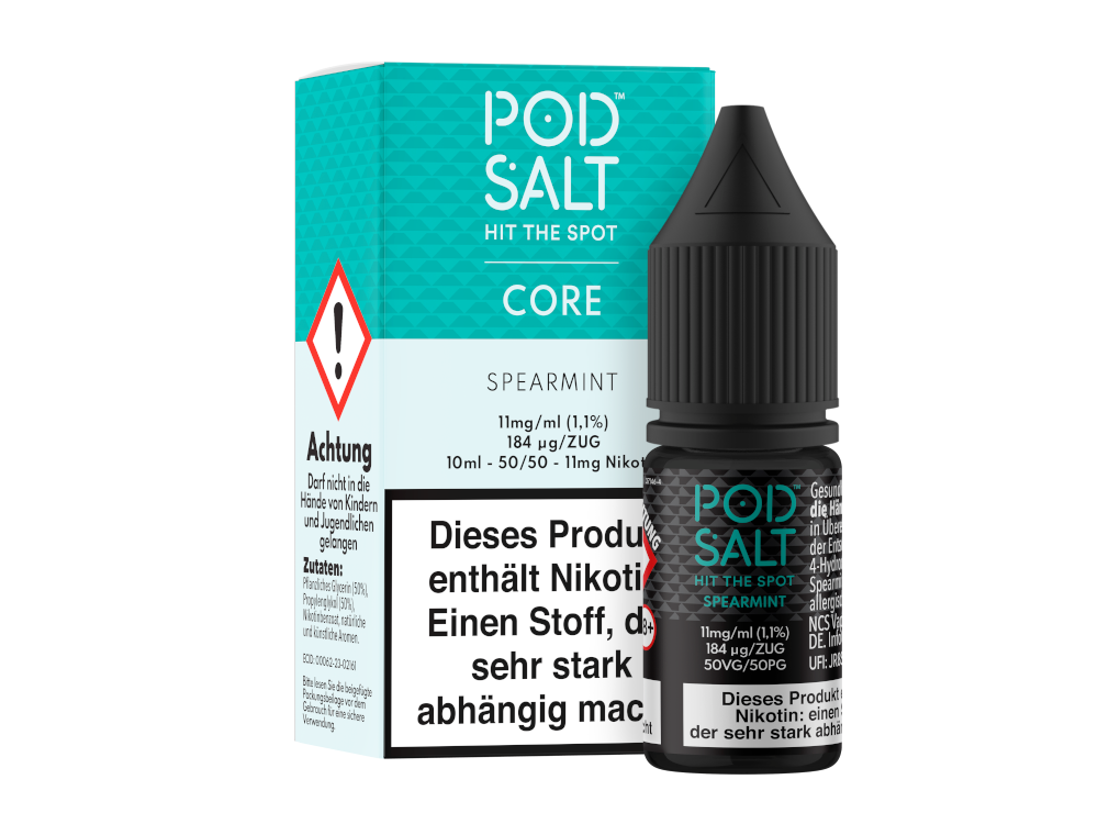 Pod Salt Core - Nikotinsalz Liquid - Spearmint - 11 mg/ml