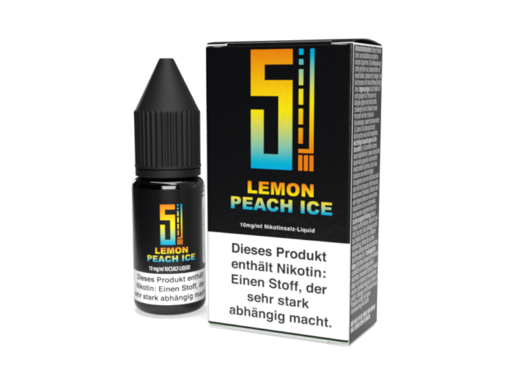 5EL - Lemon Peach Ice - Nikotinsalz Liquid - 10 mg/ml