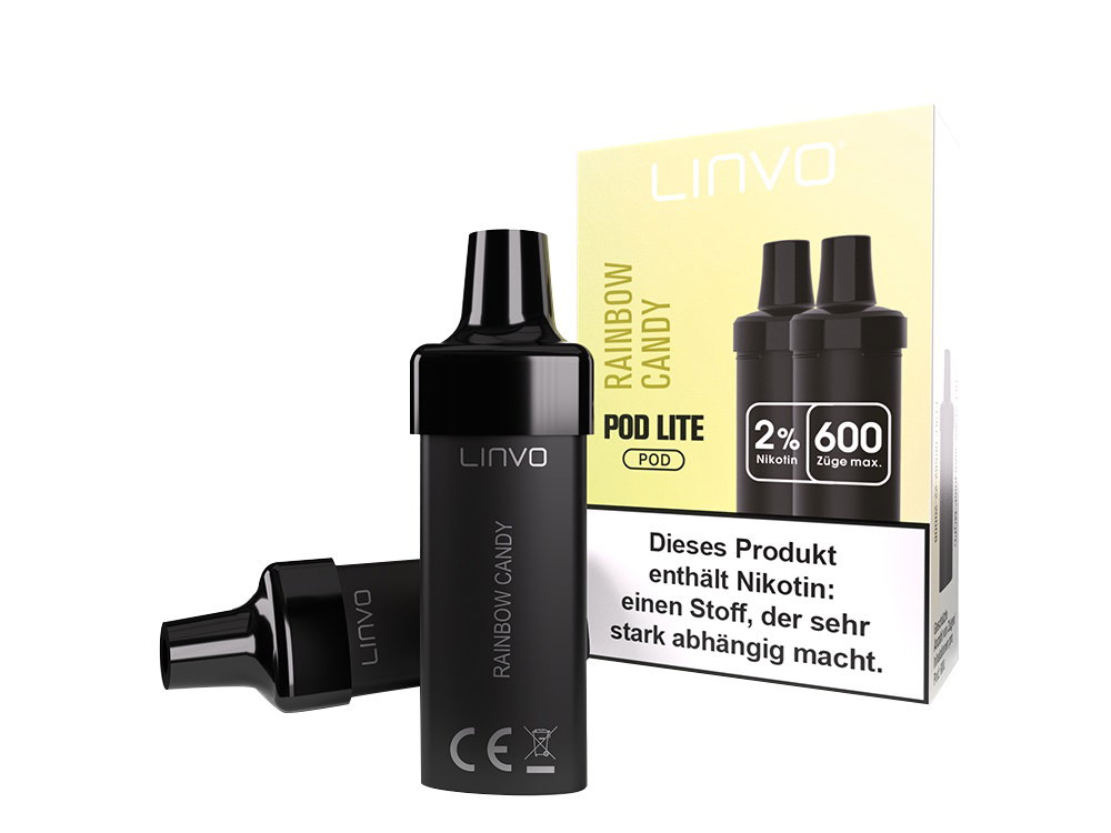 Linvo - Pod Lite Cartridge - Prefilled - Rainbow Candy - 20 mg/ml