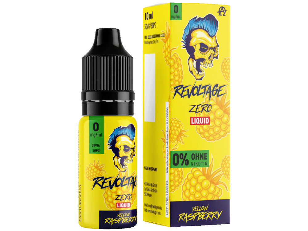 Revoltage - Tobacco Gold - Hybrid Nikotinsalz Liquid - Yellow Raspberry - 0 mg/ml