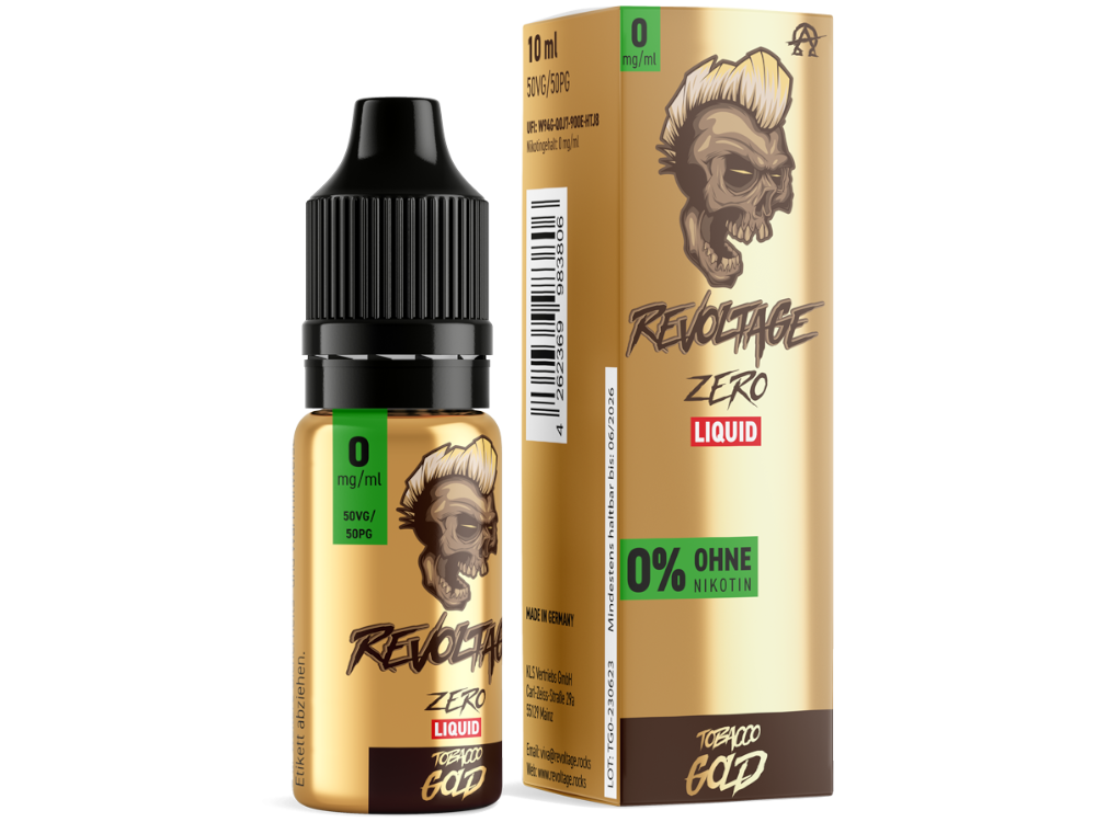 Revoltage - Tobacco Gold - Hybrid Nikotinsalz Liquid - Tobacco Gold - 0 mg/ml
