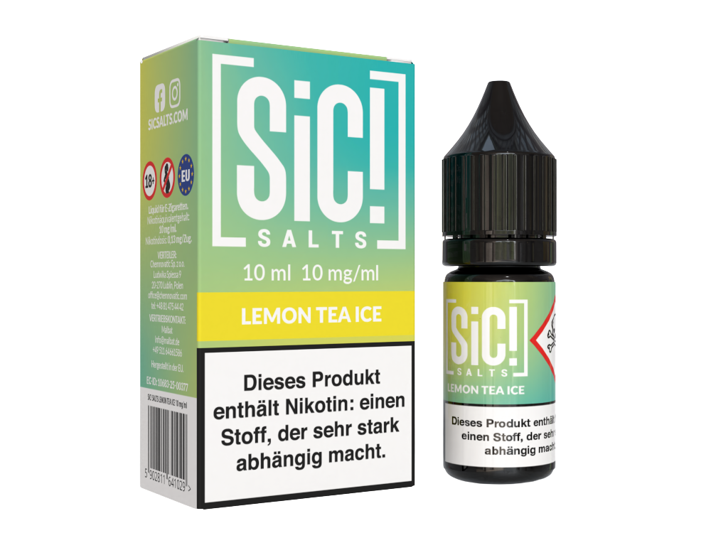 SiC! Salts - Lemon Tea Ice - Nikotinsalz Liquid 10 mg/ml